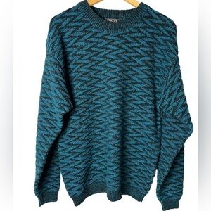 Retro 80s Style Knit Sweater Size Large
